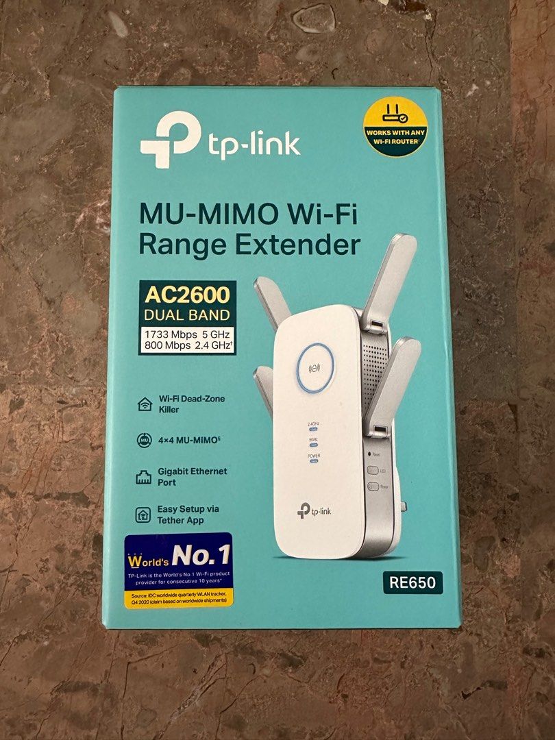TP link RE650 wifi extender, Computers & Tech, Parts & Accessories