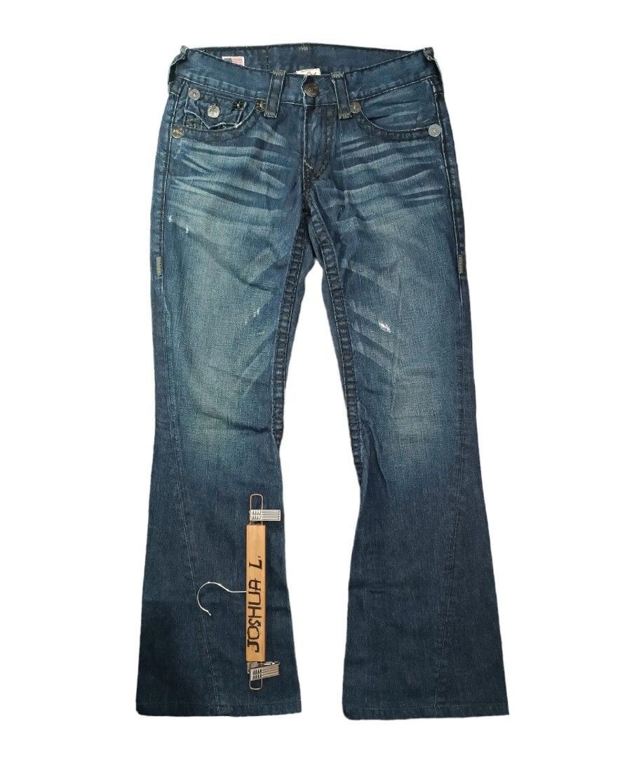True Religion RN112790 Low Rise Strait Leg Jeans size 14 