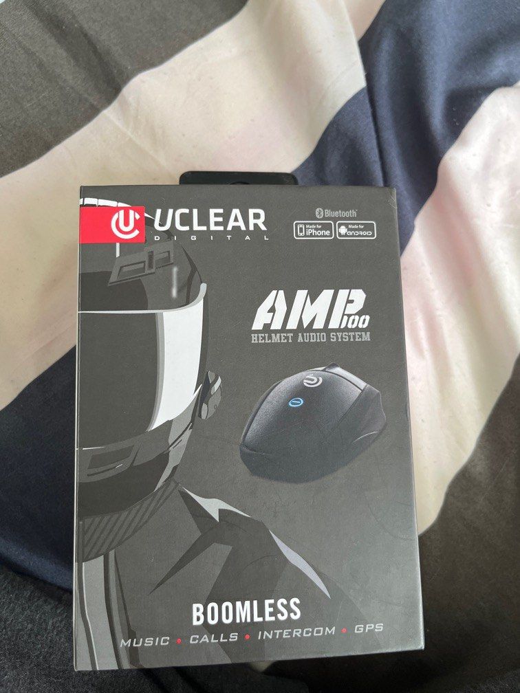 Uclear digital ( AMP 100 HELMET AUDIO SYSTEM), Motorcycles, Motorcycle