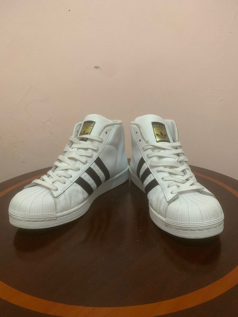 Adidas pro model white uk on sale