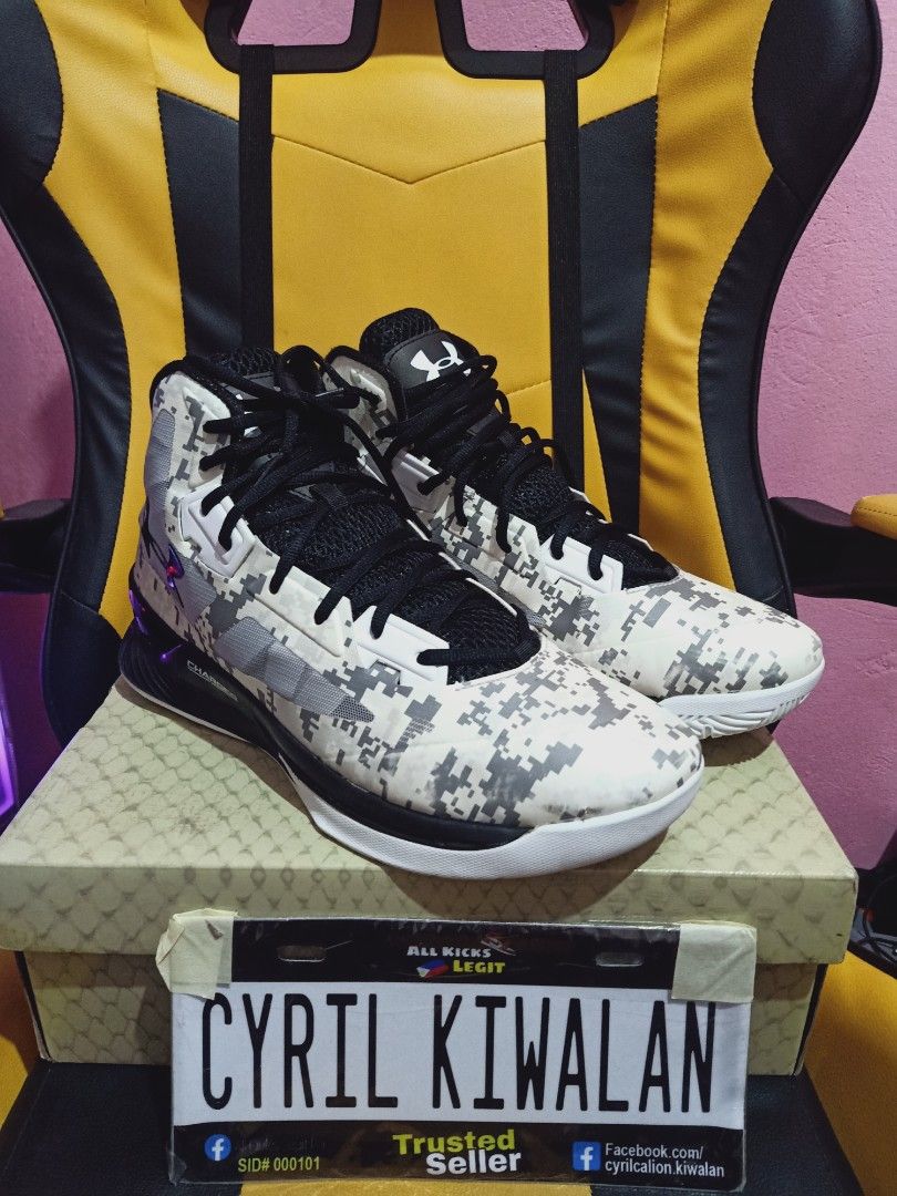 Under armour online camo basketball shoes