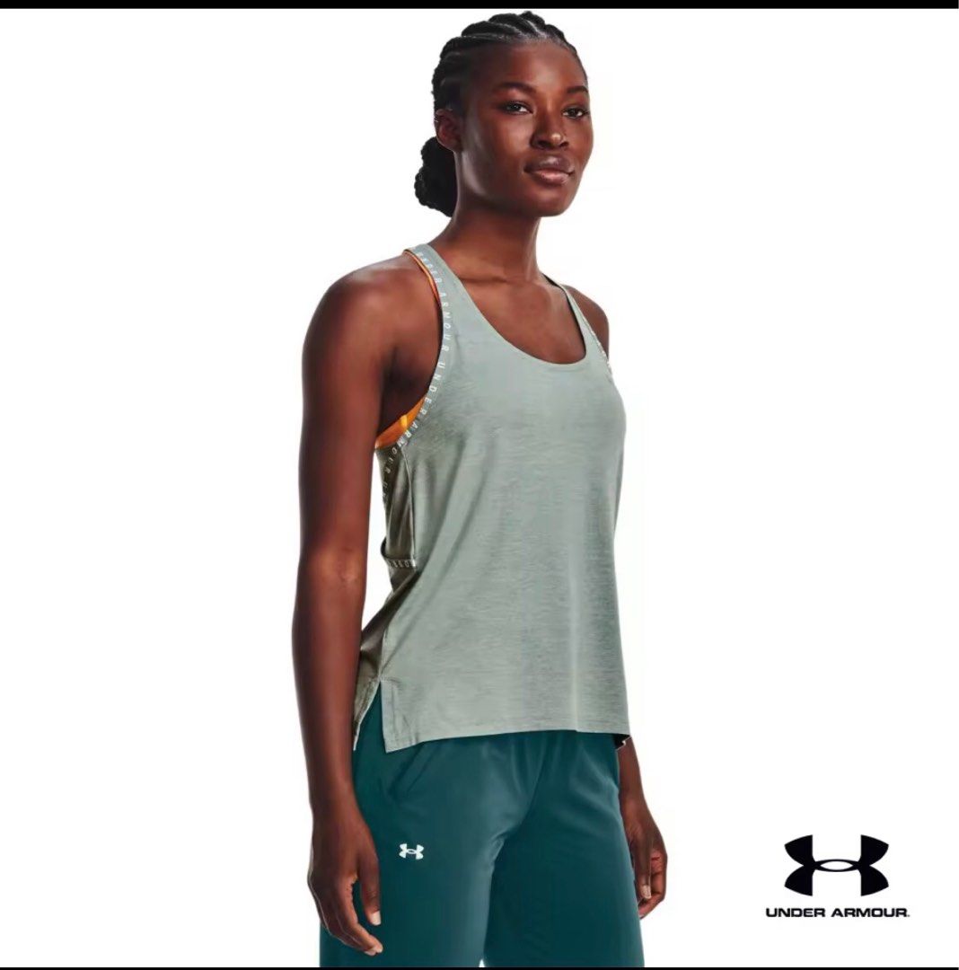 Under Armour Green Tank Top Breathable Mesh Authentic BNIB