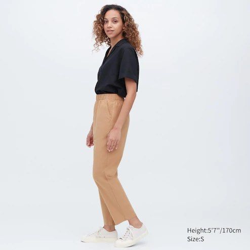 UNIQLO Cotton Relaxed Ankle Pants