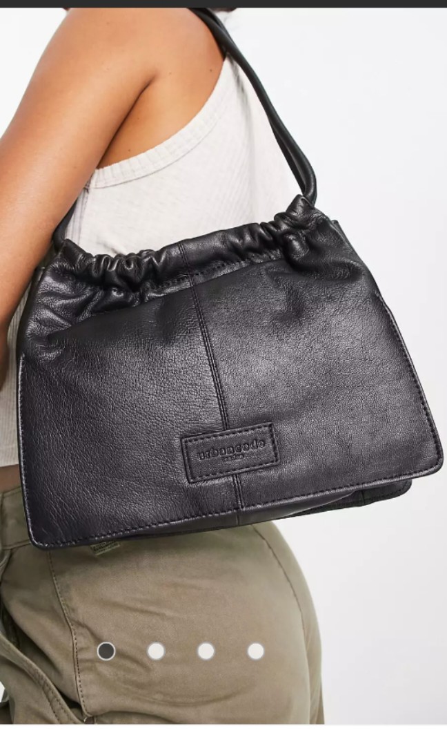 (BNWT) Urbancode leather shoulder bag in black, Women's Fashion, Bags ...