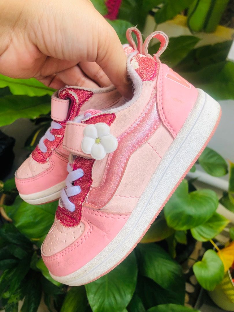 Vans kids pink sale