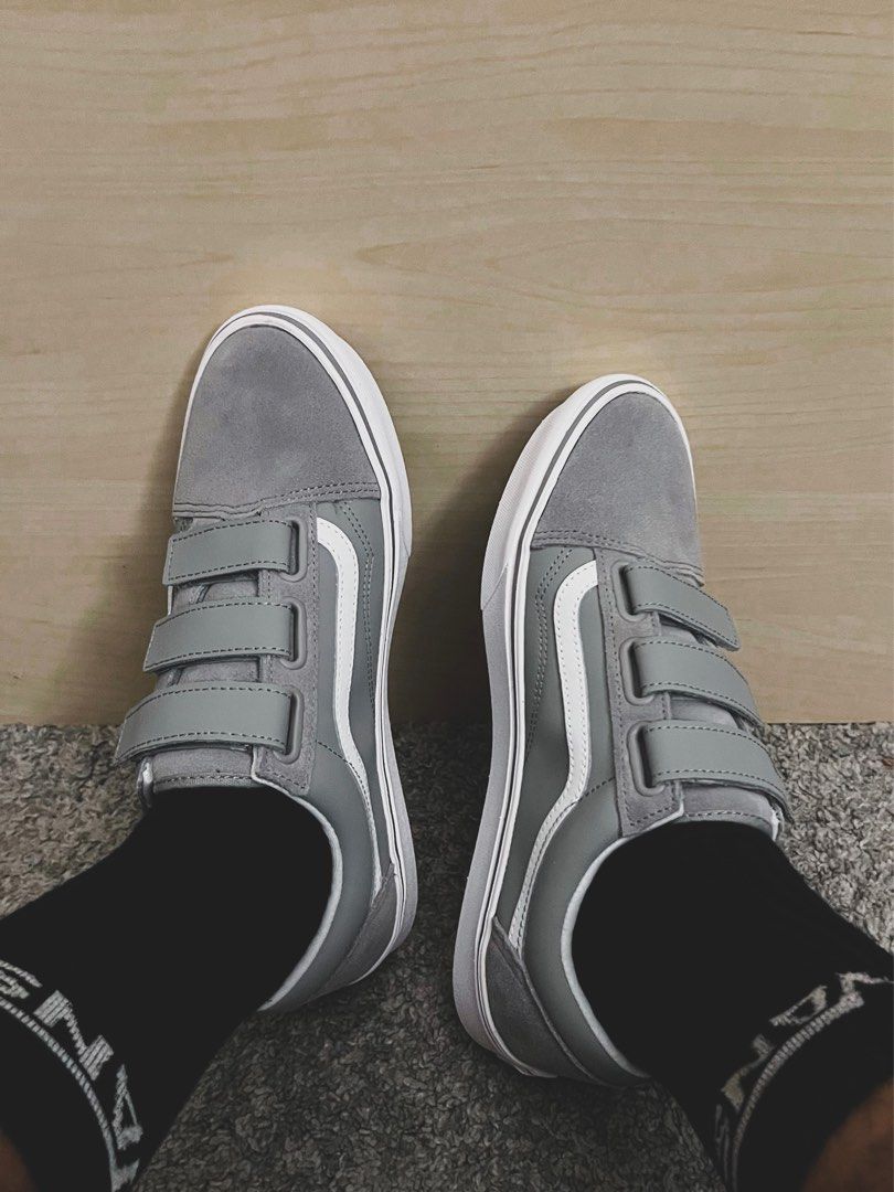Vans old skool velcro mens store