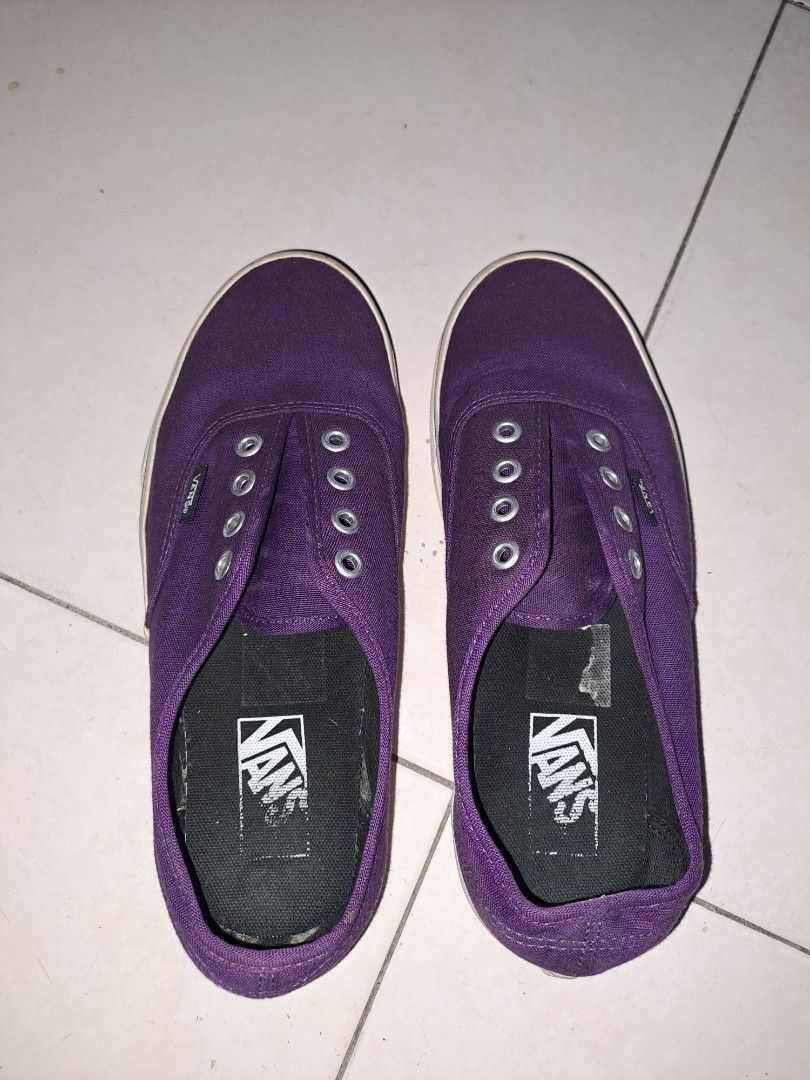 Metallic store purple vans