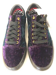 Purple velvet clearance vans high tops