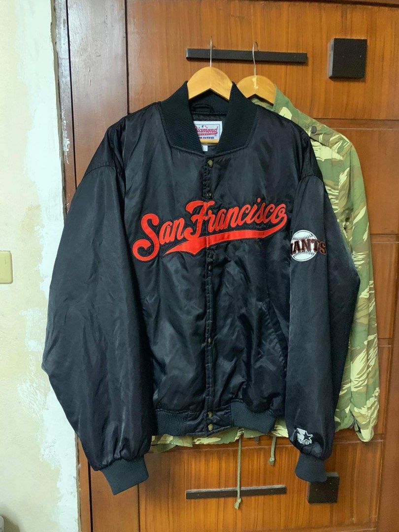 Vintage 90s San Francisco Giants Satin Jacket Size L Starter Dugout, Men's  Fashion, Coats, Jackets and Outerwear on Carousell