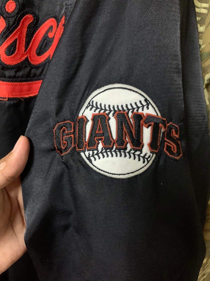 Majestic, Jackets & Coats, Vintage Mlb San Francisco Giants Gray Full Zip  Warm Up Dugout Jacket Majestic