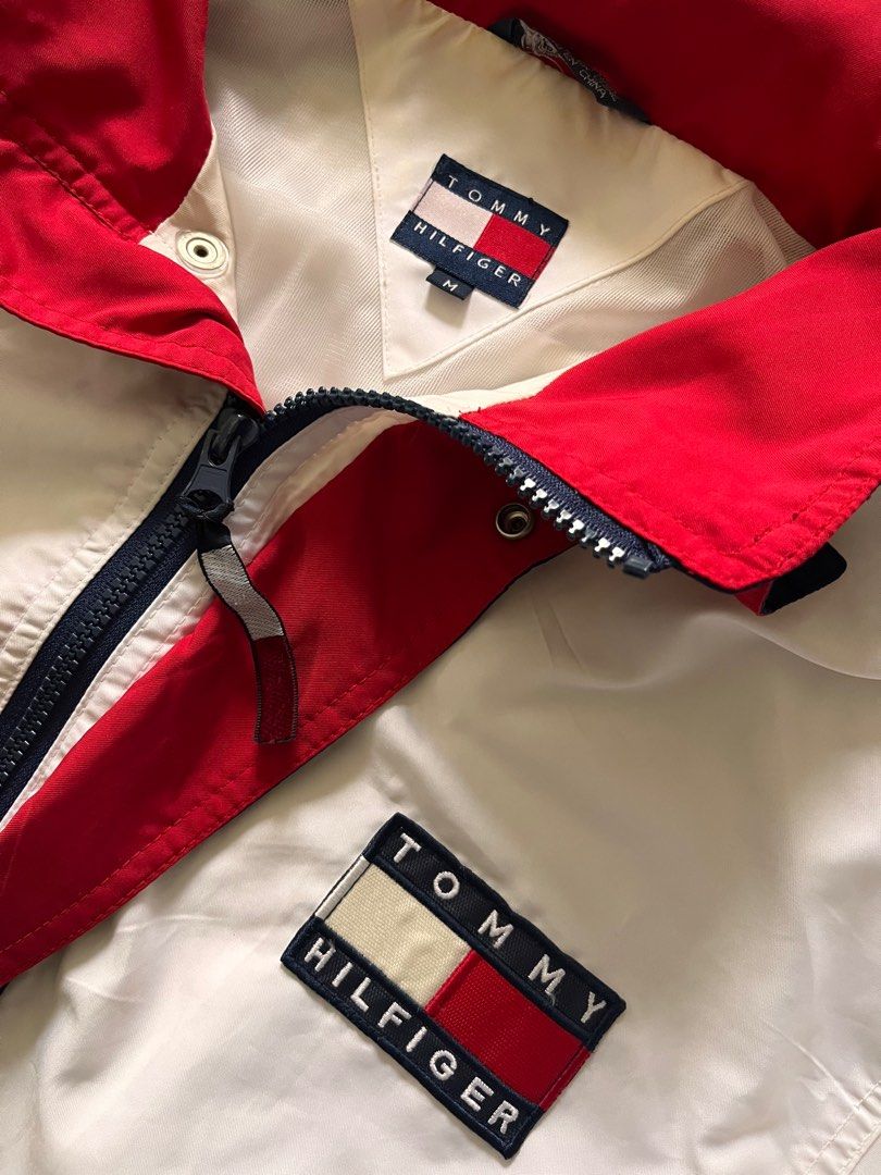 Vintage 90s Tricolor Tommy Hilfiger Jacket