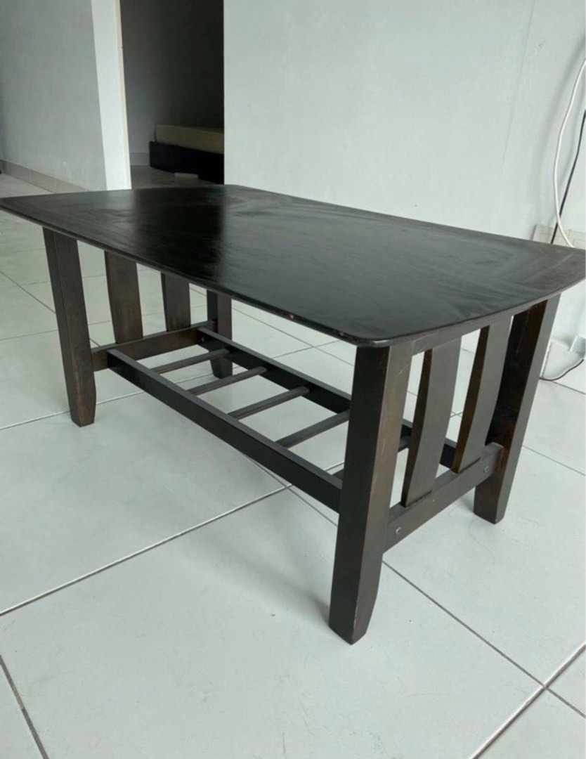 Vintage Black Coffee Table (pick up at Bayan Baru, Penang), Furniture