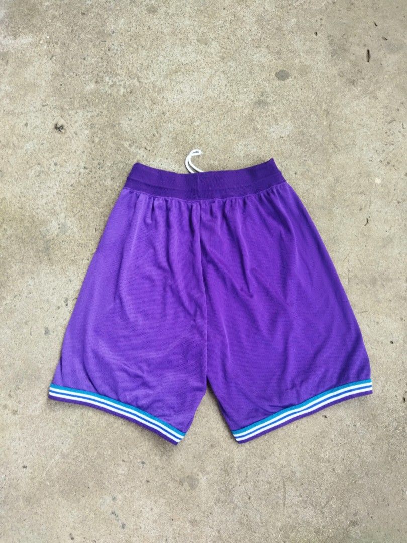 Vintage, Shorts, Vintage Champion Charlotte Hornets Basketball Nba Jersey  Shorts Purple Green L