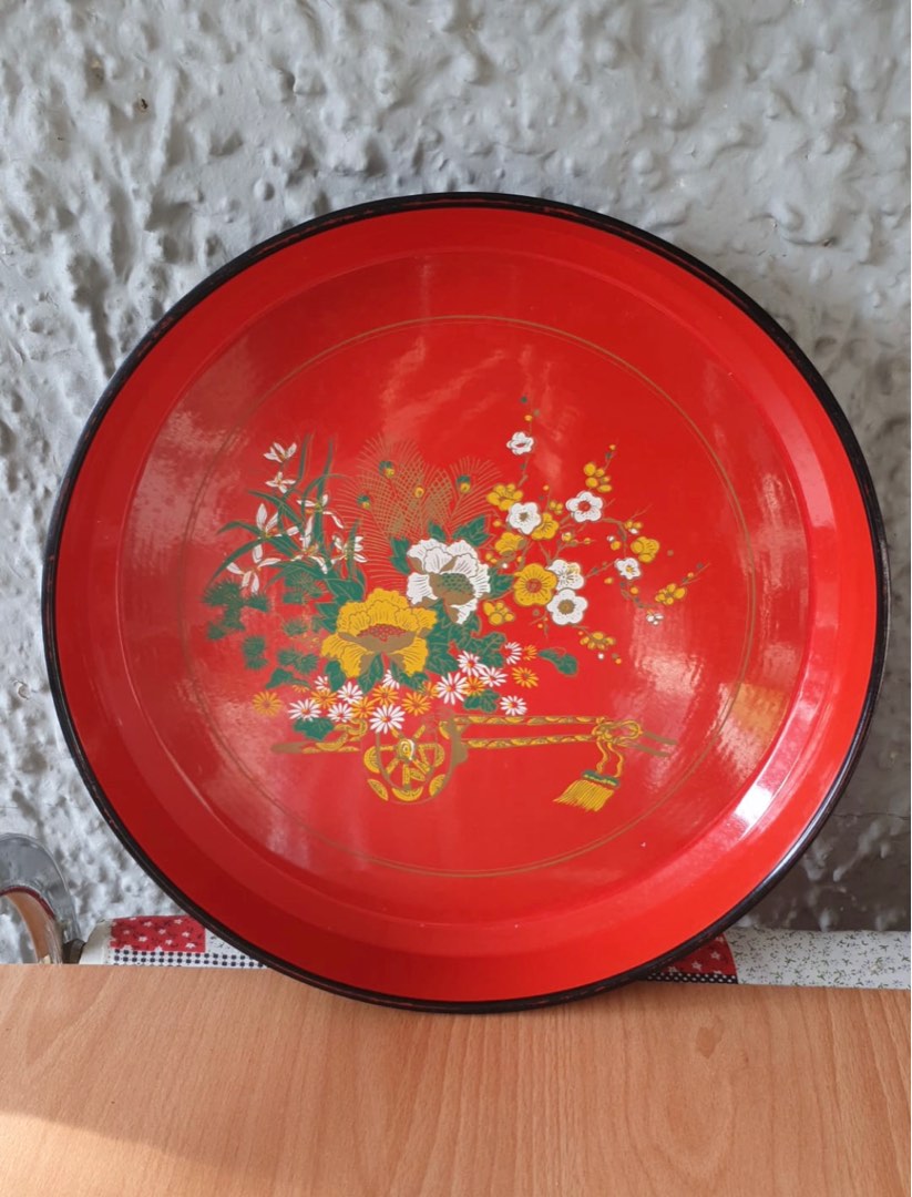 Vintage Lacquer Tray (1970s), Furniture & Home Living, Kitchenware