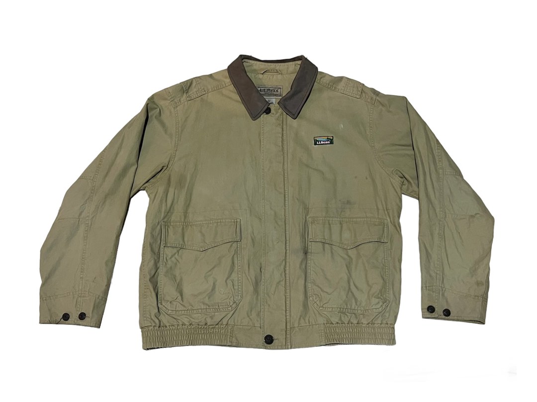 Ll bean army green jacket store