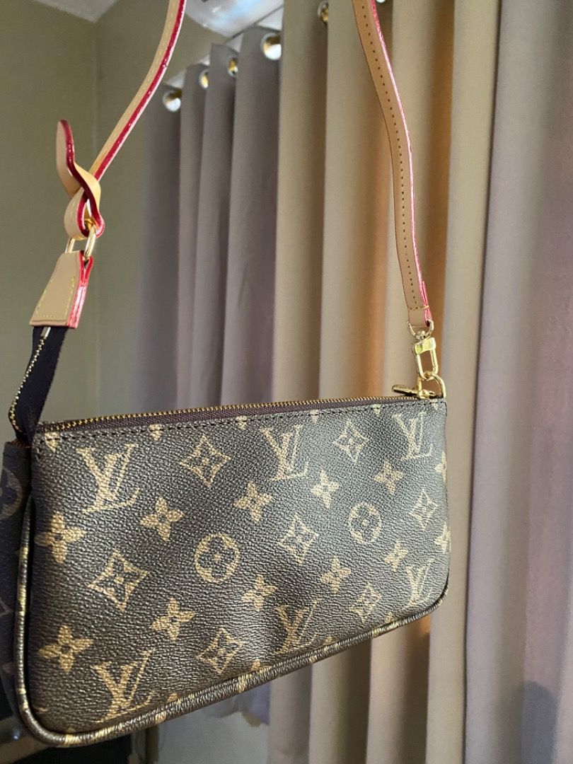 Vintage LV pochette with chain strap, Luxury, Bags & Wallets on Carousell