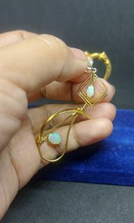 Vintage Opal Brooch and  Silver Pendant