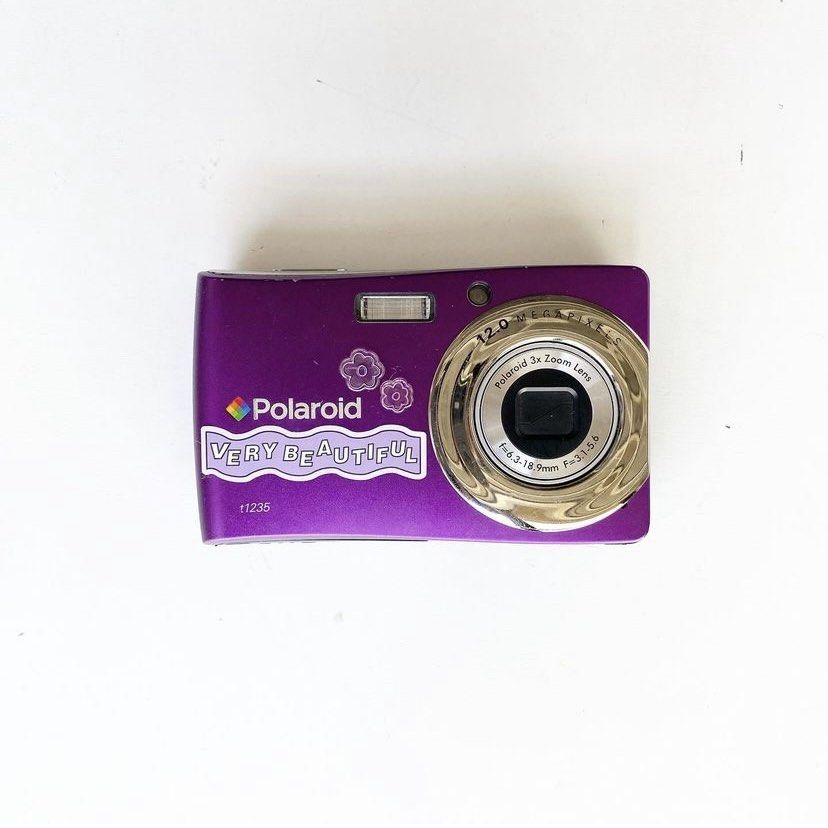 Vintage *RARE* Polaroid T1235 Violet Digital Camera Digicam Y2K Sony