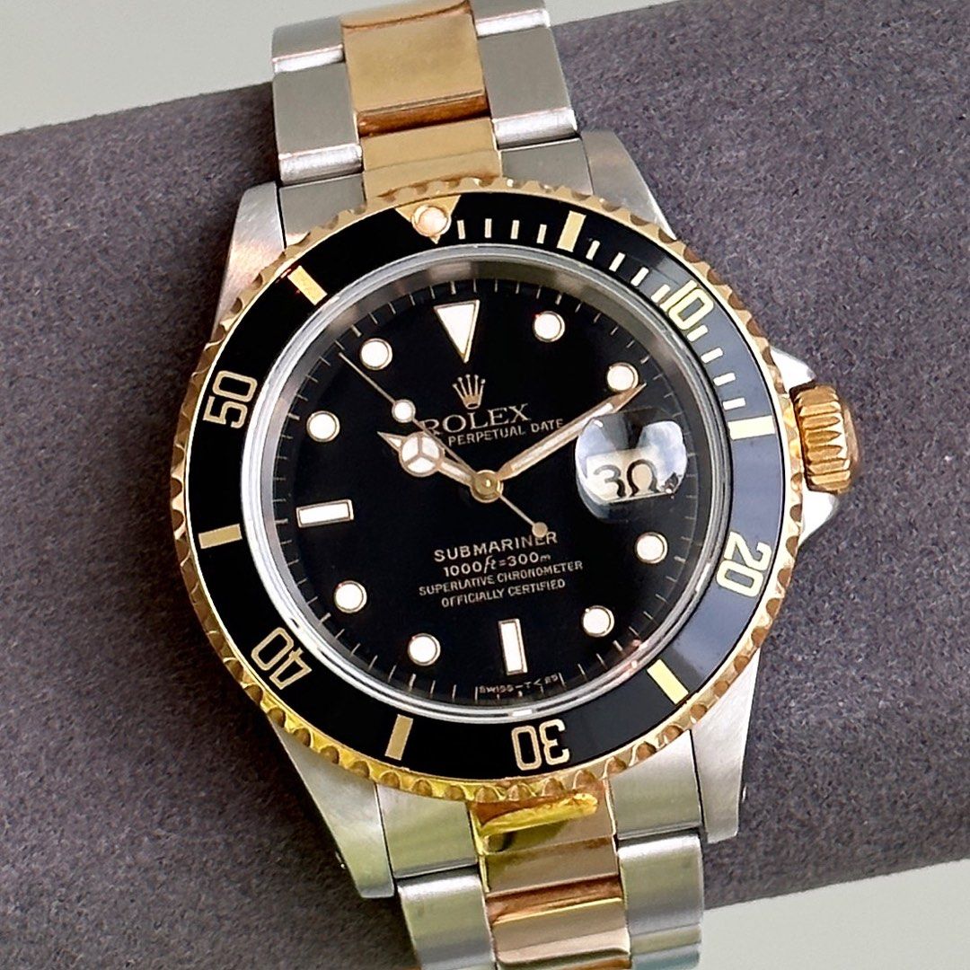 Gold steel submariner discount