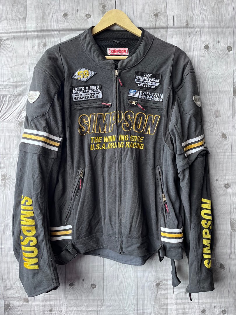Vintage Simpson Drag Moto Racing Jacket Sports Equipment Other