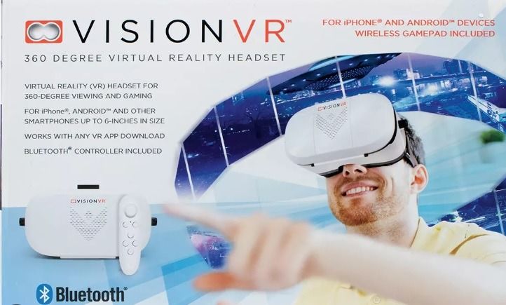 Vision vr 360 degree virtual reality online headset