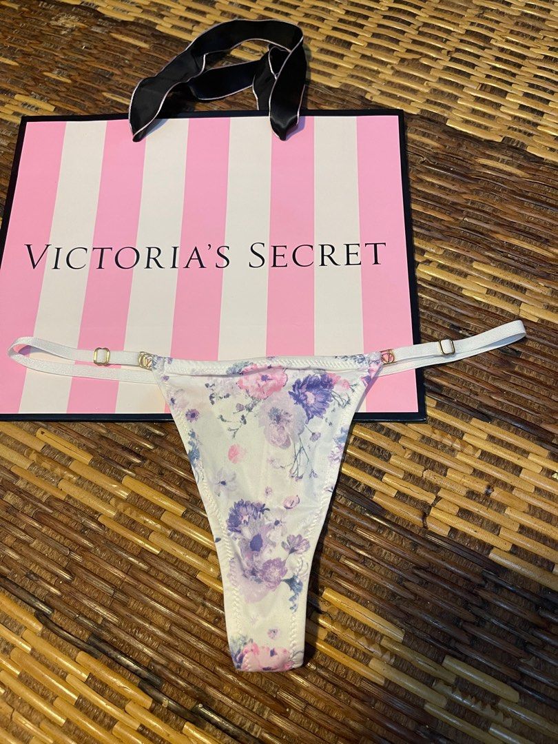 Victoria's Secret Bombshell Shine Strap Thong Panty Dark Violet Size XS, S  & M, Women's Fashion, New Undergarments & Loungewear on Carousell