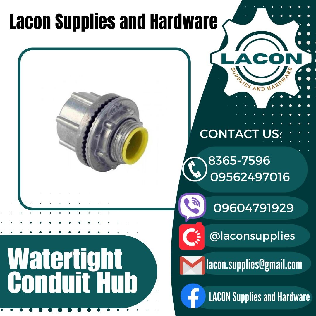 Watertight Conduit Hub, Commercial & Industrial, Construction Tools