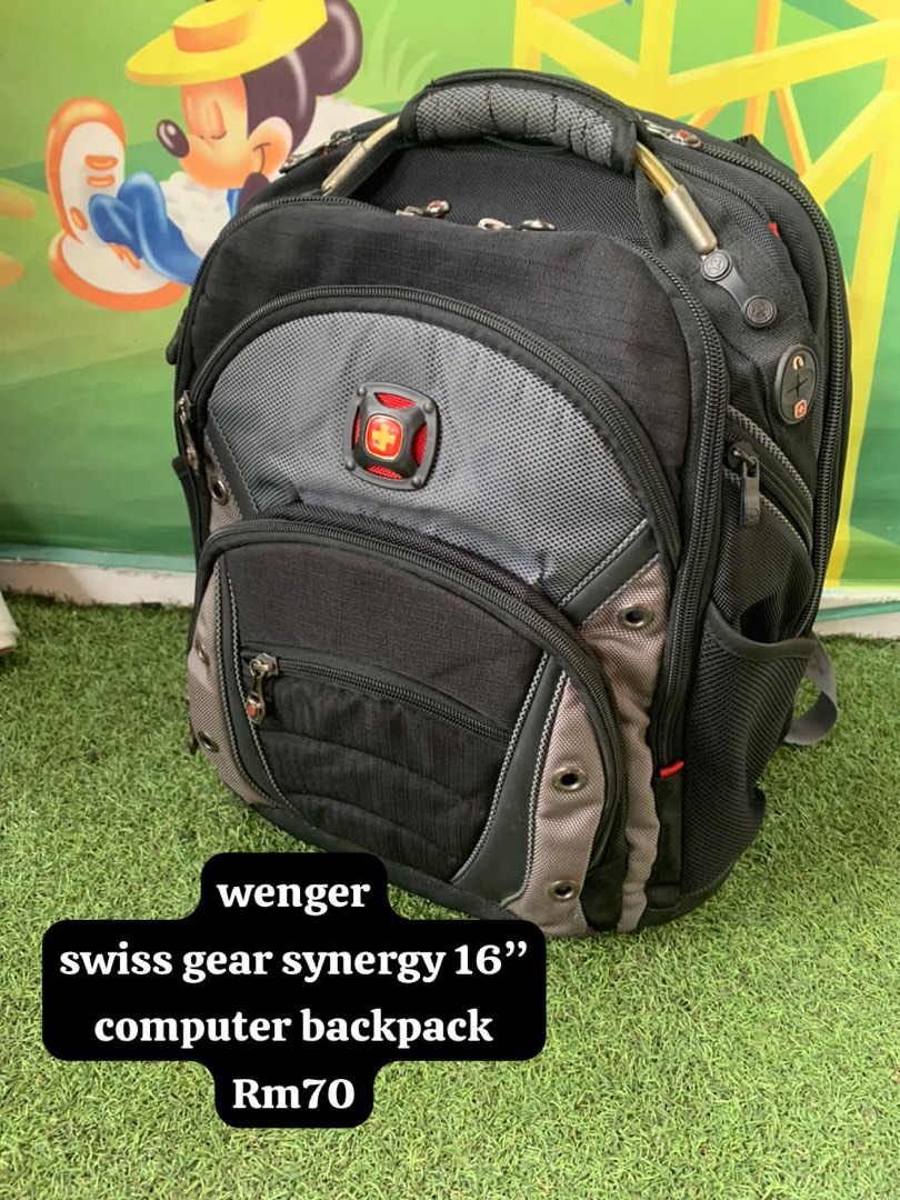 Swiss Gear Wenger Synergy 16-inch Laptop Backpack - Micro Center