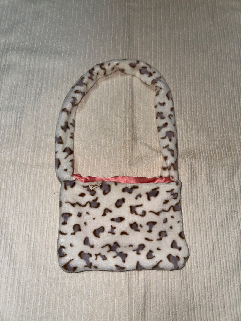 White leopard discount print bag