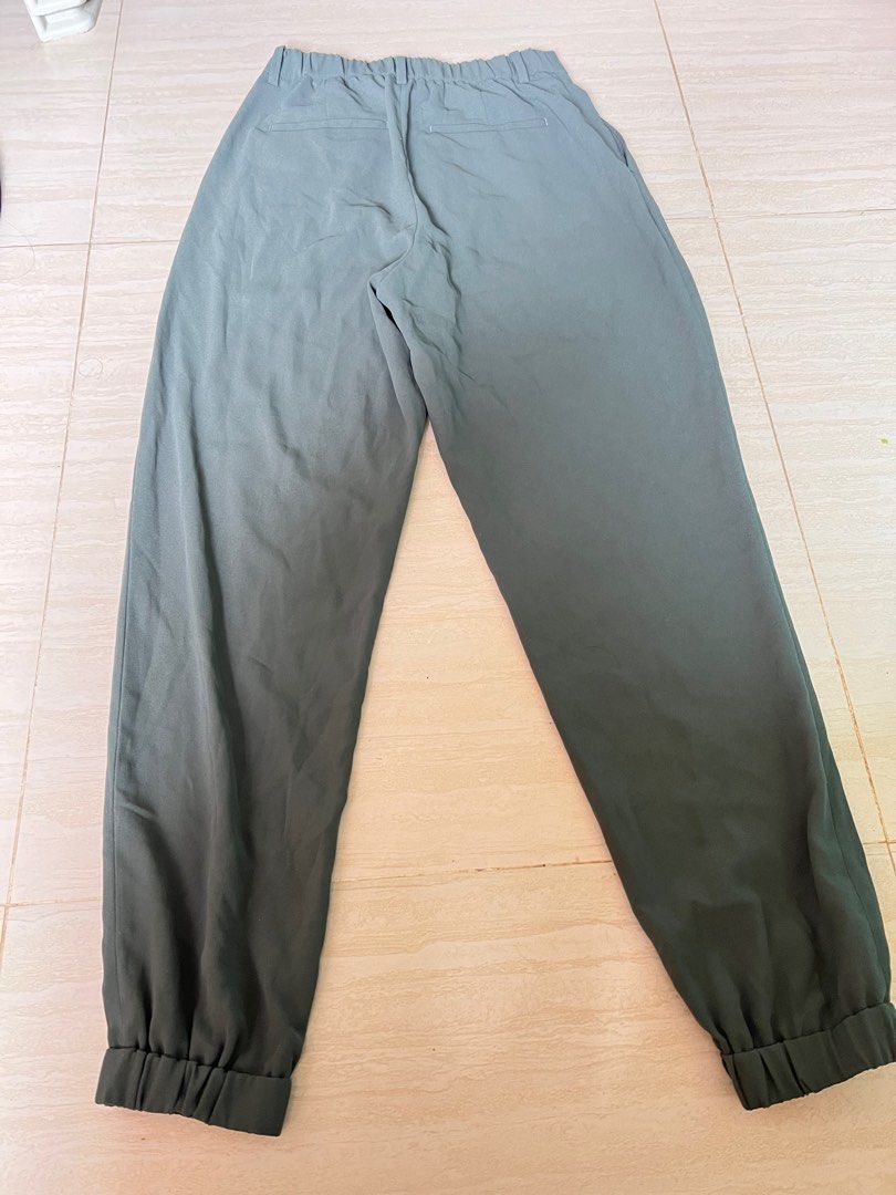 Belted drapey joggers top