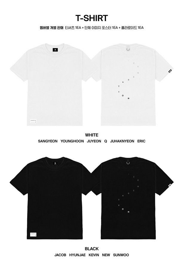 アイドル THE BOYZ ZENERATION T SHIRT THE BOYZ WORLD TOUR : ZENERATION2 OFFICIAL MD - 11. T-SHIRT