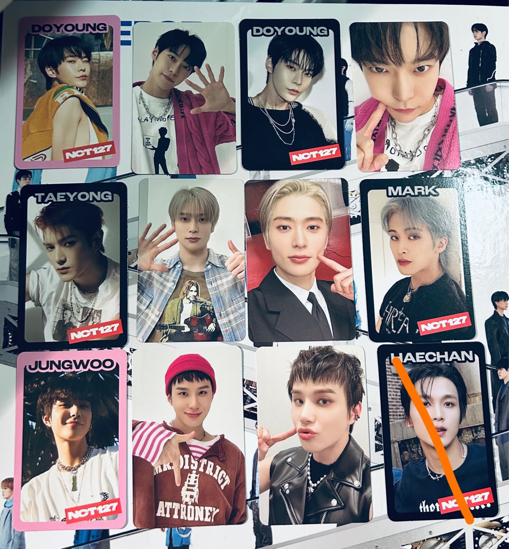 WTT NCT 127 Ayyo Ay-yo random trading card set Taeil Johnny