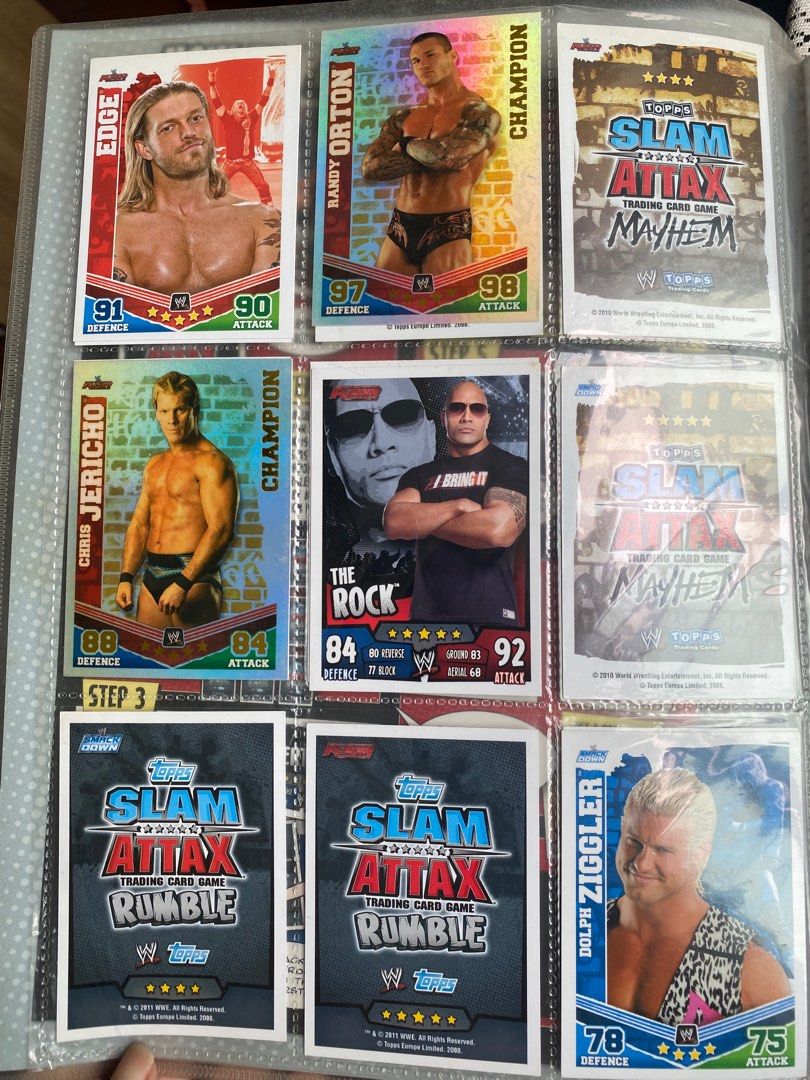 127 Cartes WWE Topps Slam Attax Evolution 2009 - Near Mint, à Collectionner