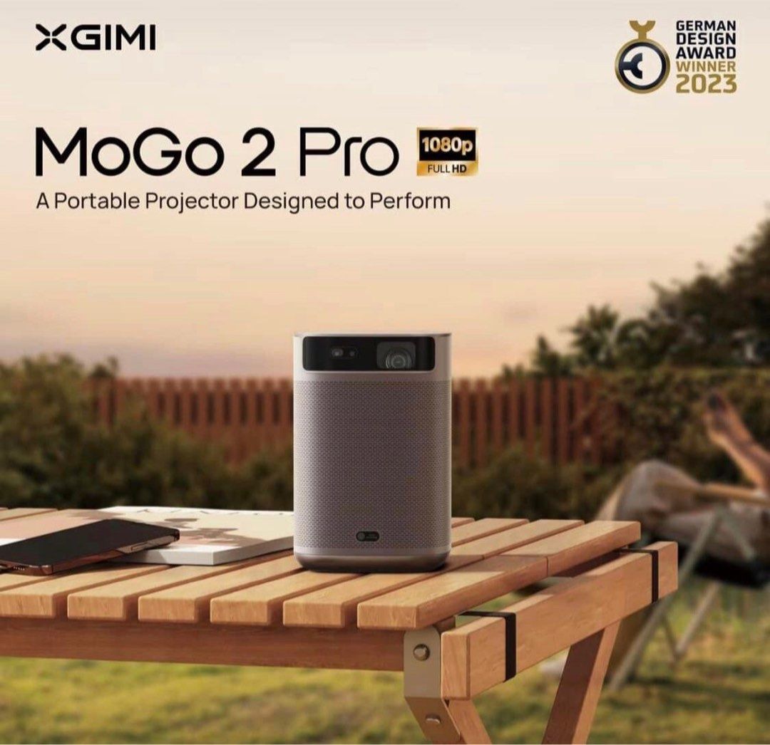 XGIMI MoGo 2 Pro 1080P Portable Projector, Mini Projector with WiFi and  Bluetooth, Android TV 11.0, 400 ISO Lumens, 2X8W Speakers, Supports 4K,  Auto