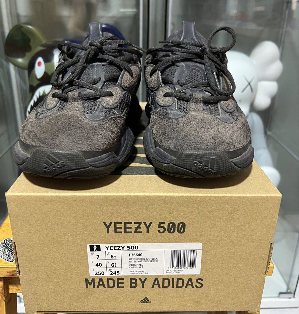 Adidas yeezy 500 utility black mens top