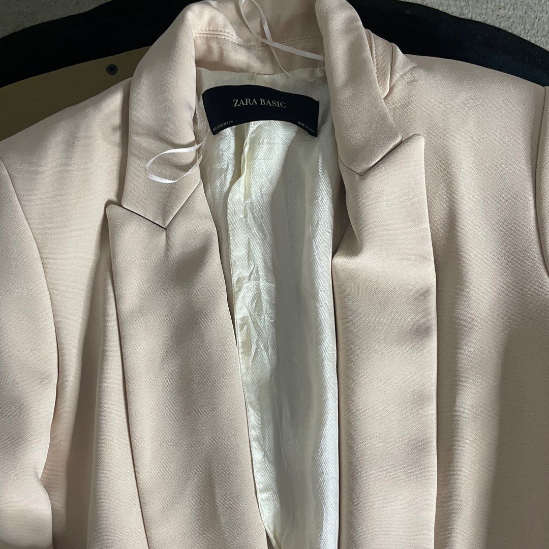 Zara blazer salmon on Carousell