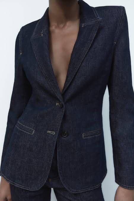 Zara denim blazer store