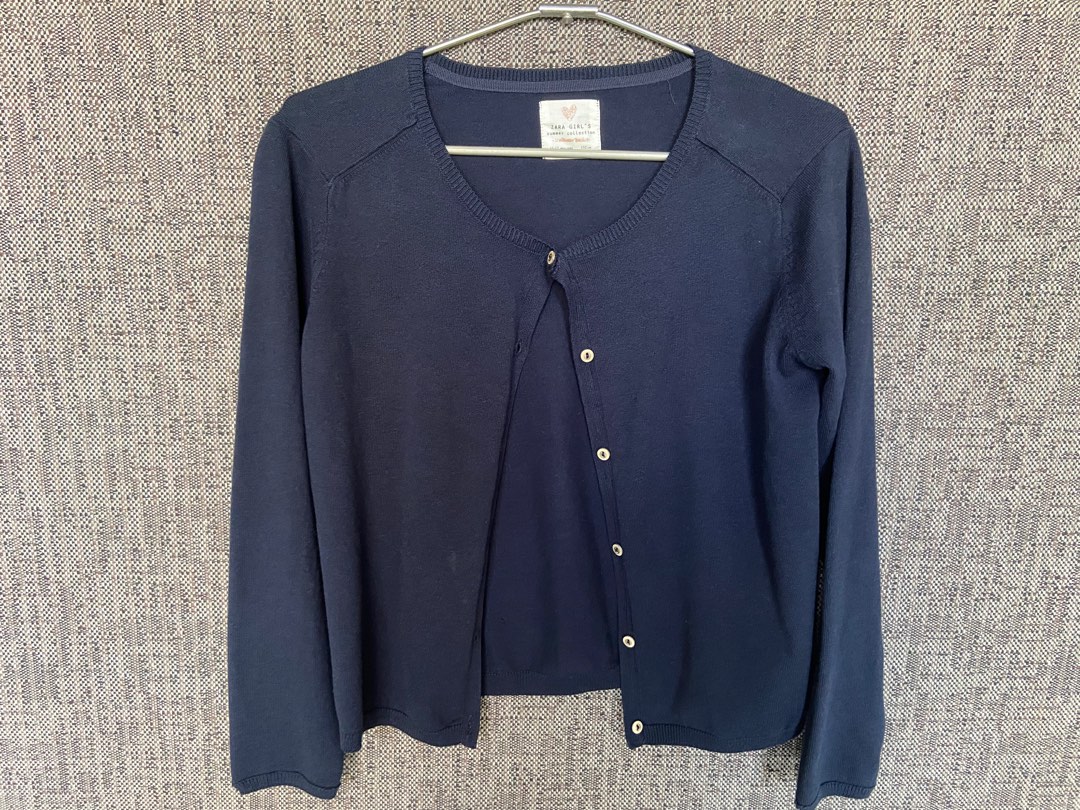 Zara Girls Navy Blue Cardigan