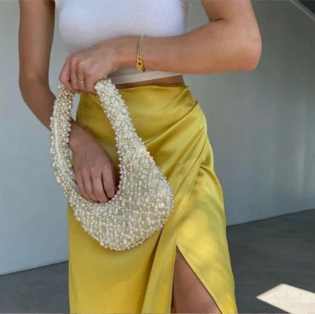 Zara sale pearl handbag