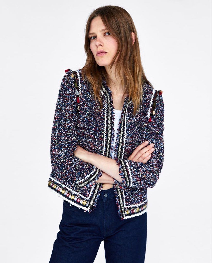 Zara tassel jacket 2025