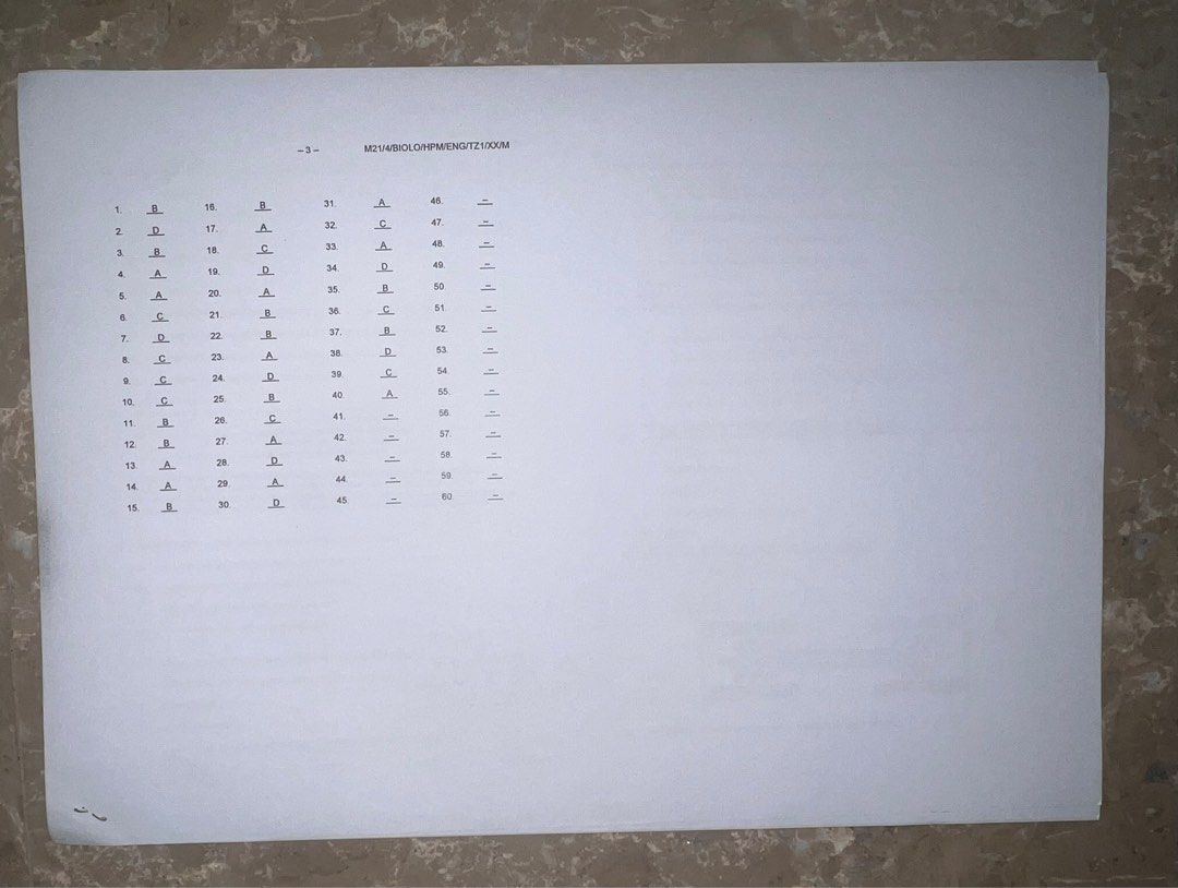 2021 IB HL Biology Paper 1 And 2 with Answers Hobbies Toys Books 2021-ib-hl-biology-paper-1-and-2-with-answers-hobbies-toys-books