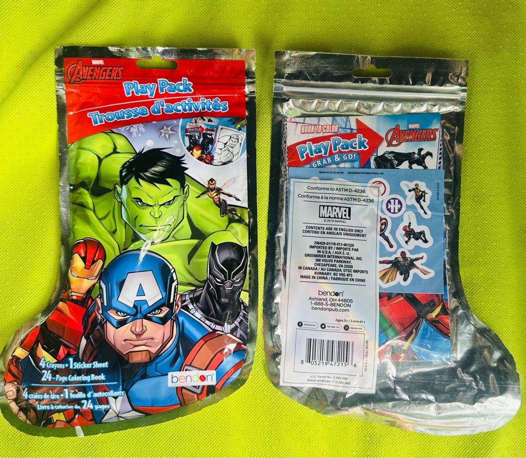 BENDON - Marvel Avengers Playpack - 1 Book
