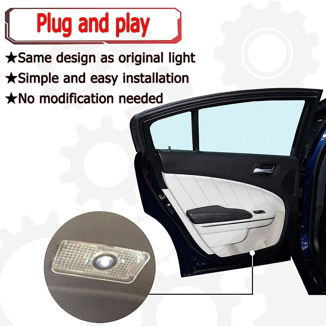 3166) CAR LED DOOR LOGO PROJECTOR GHOST SHADOW LIGHT, FOR RLX/MDX/ZDX