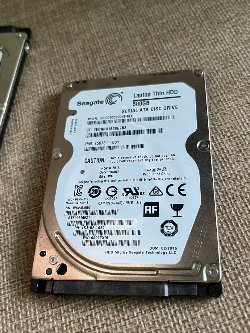 500gb hard disk 2.5 SATA (Category: Computer Parts) located in Manila. Submitted by piacrow0096315 (Listing ID 1243556323, Image 2). Description: Assorted brand all from japan ( seagate,toshiba,hitachi) 100% health Hdd sentinel passed Can be use as external storage Portable and handy .