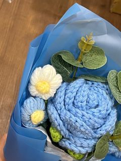 編織花—藍