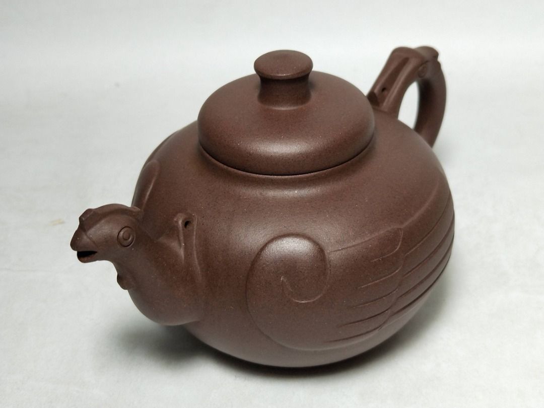 本当に信頼出来る店 紫砂壺一廠王鳳仙龍鳳壺(早期壺) 廠壺約250cc 書籍 歡迎詢問, 陶芸