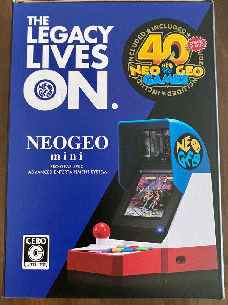 收藏品只開封測試運作SNK 40th 週年NeoGeo mini 迷你卓上遊戲機40款