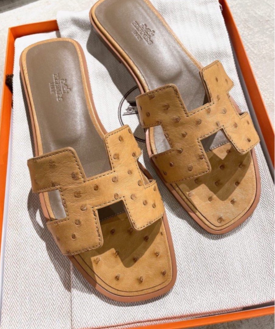 Hermes discount ostrich sandals