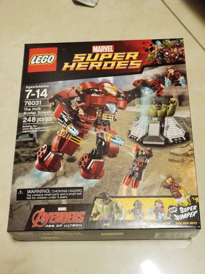 全新靚盒 Lego 76031 The Hulk Buster Smash, 興趣及遊戲, 玩具 & 遊戲類 - Carousell