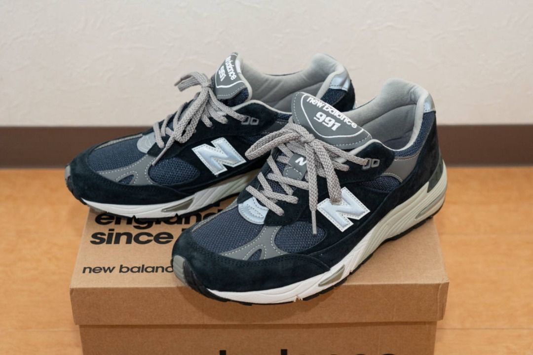 狀況良好，僅穿過一次] New Balance M991 NV 26.5cm, 男裝, 鞋